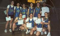 Equipo de basket mujeres de las Olimpíadas Estudiantiles.